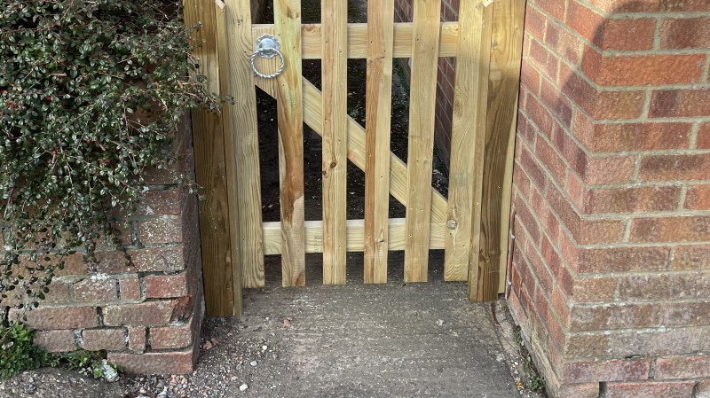 Small softwood garden gate
